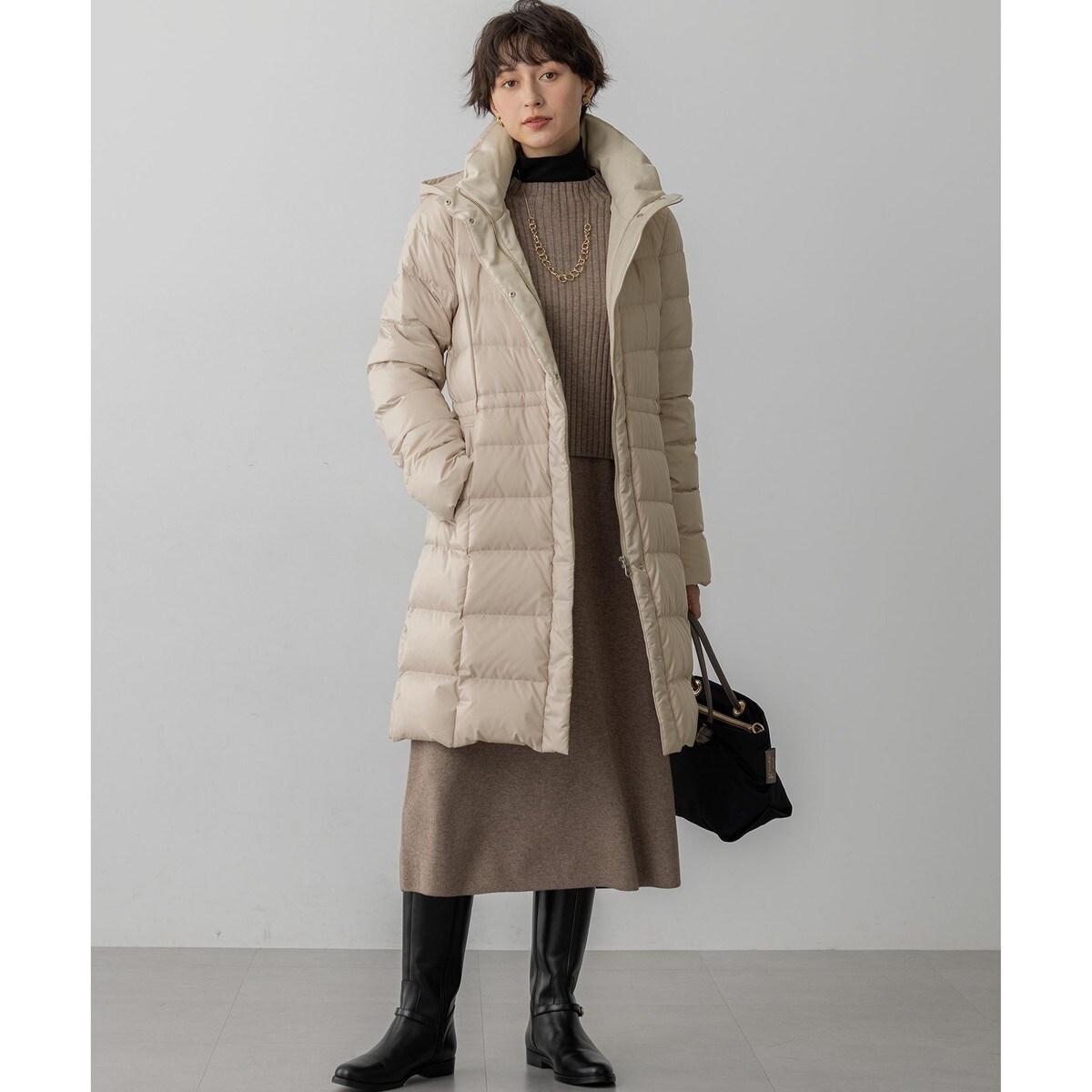 VERY掲載/新色追加】シレータフタ ロング ダウンコート | 23区(23KU
