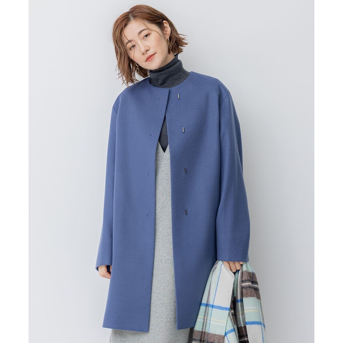 ウールカシミヤビーバー ノーカラー コート | 23区(23KU) | マルイ