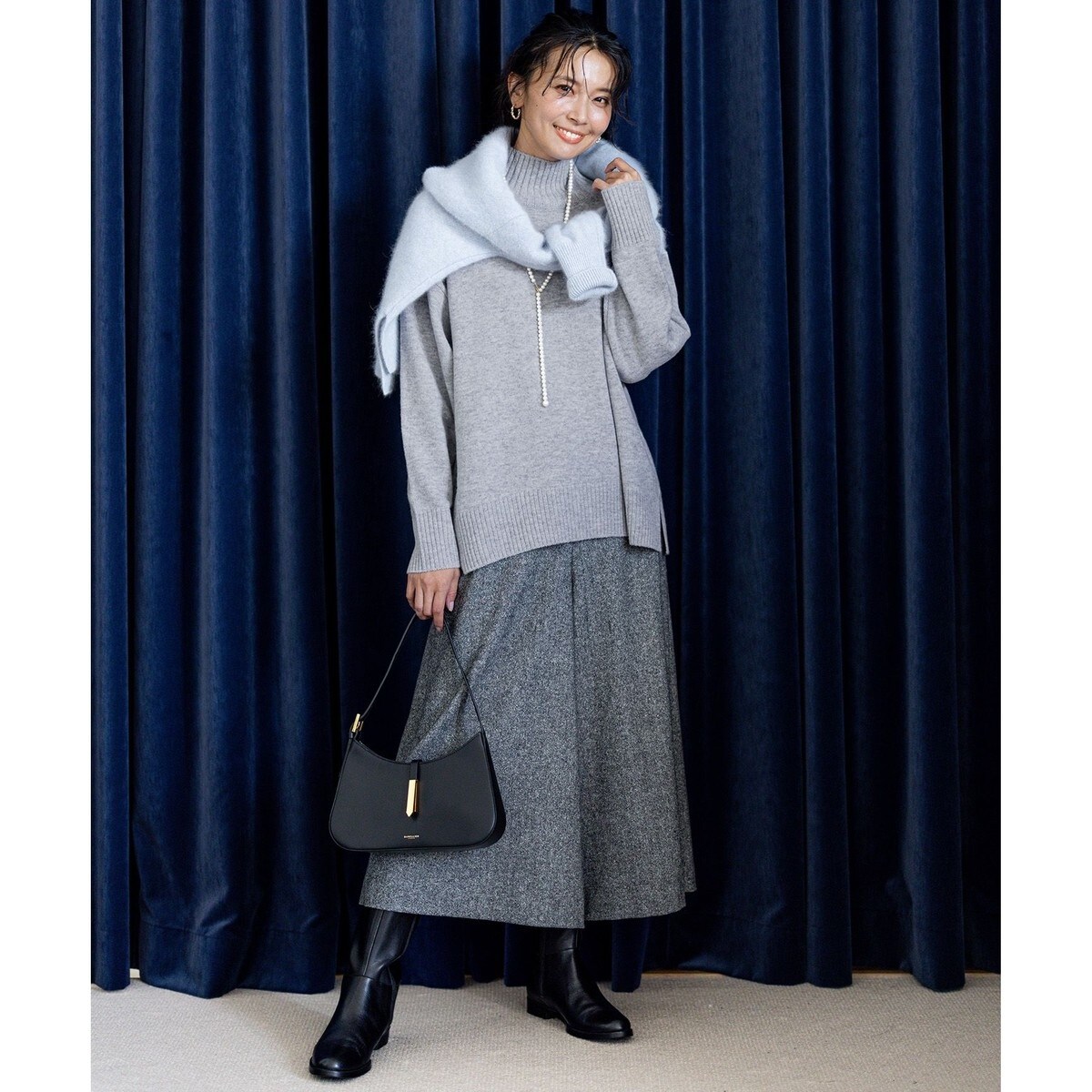 シルクネップツイード ガウチョパンツ | 23区(23KU) | マルイ