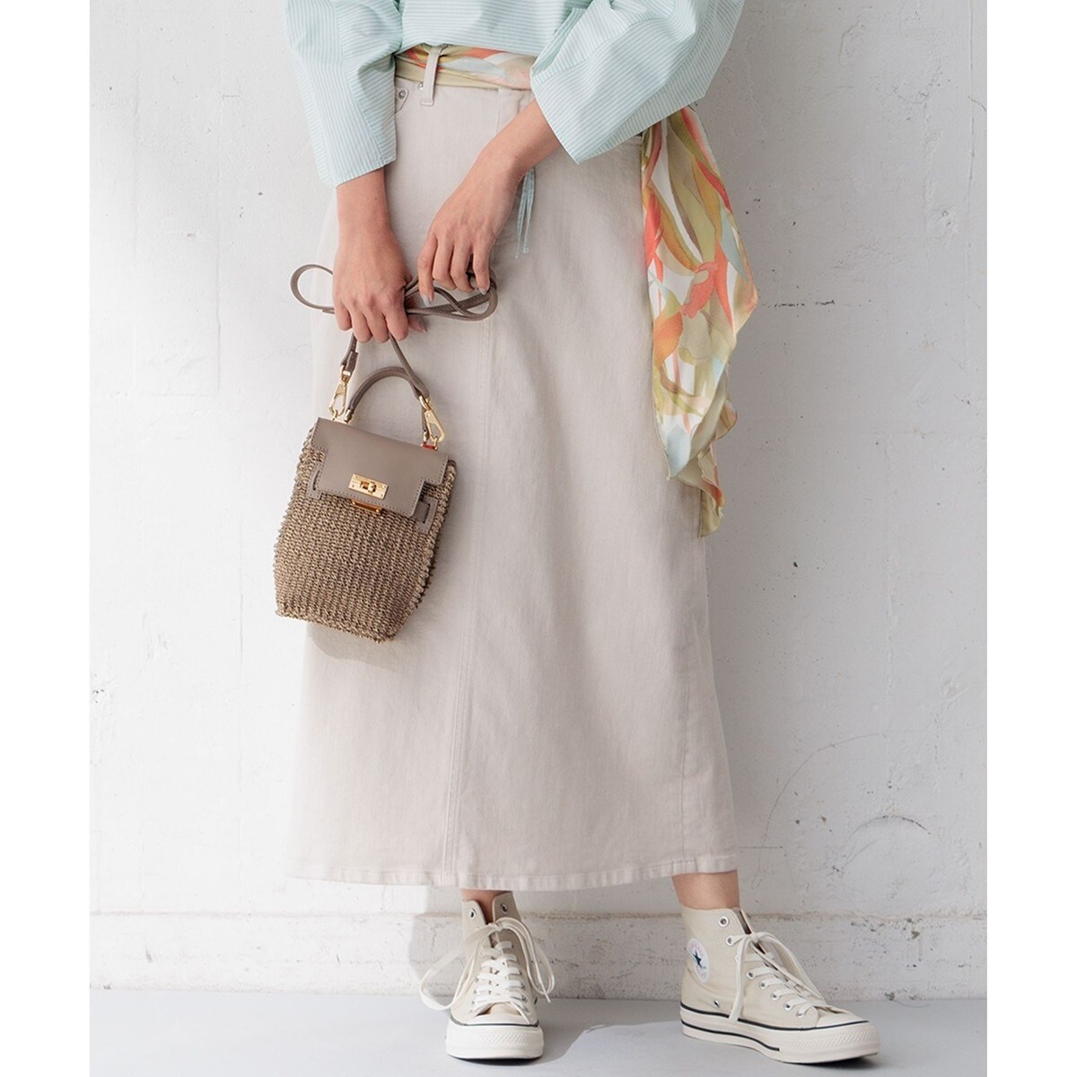 大人百花春号掲載 モデル美香さん着用】洗えるコットンボイル