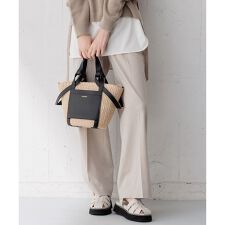 【洗える/セットアップ対応】アイアスマットストレッチ セミワイド パンツ