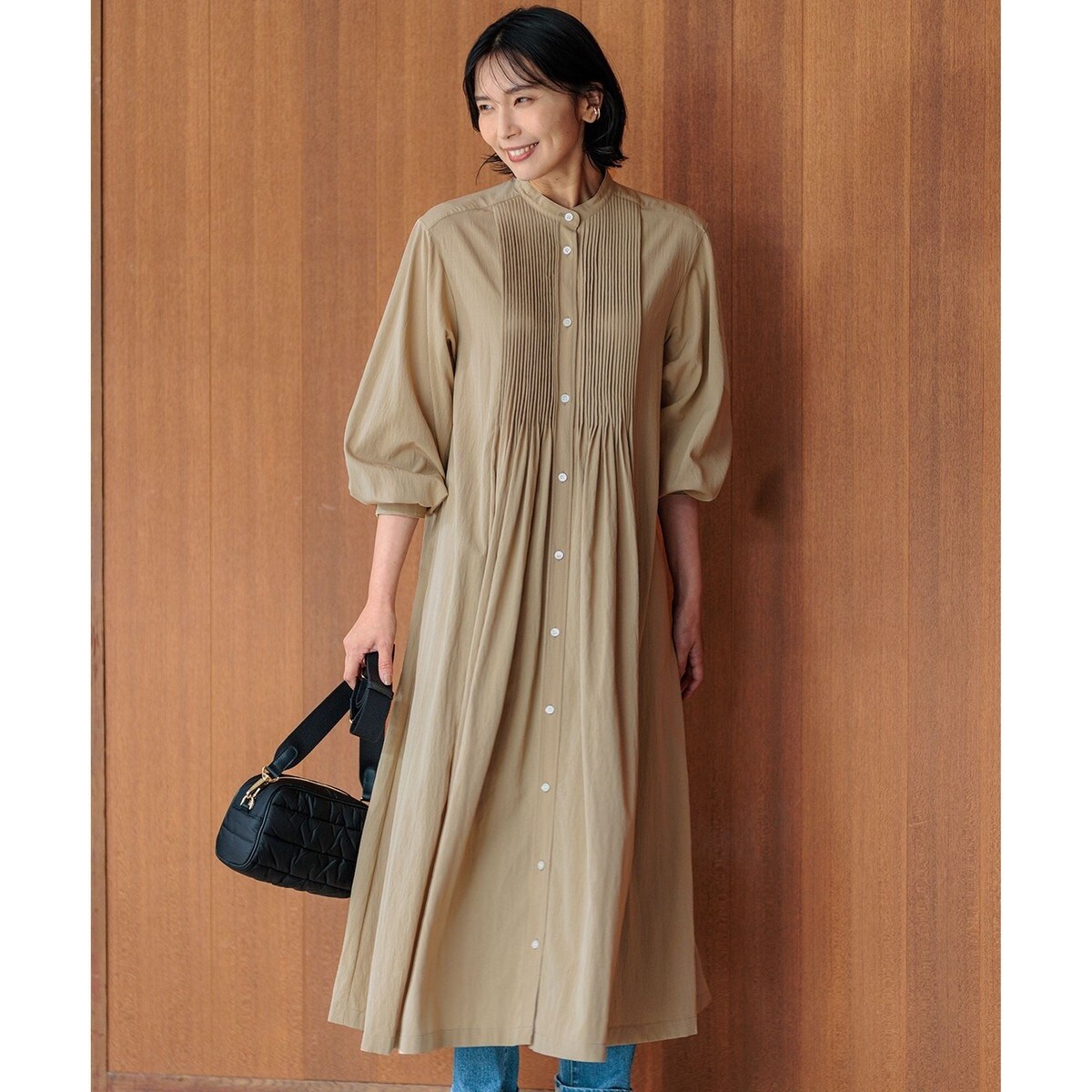 【美品】23区SLOW ロングシャツワンピース SLOW/一部店舗限定】ブライトリネン シャツ ワンピース | 23区