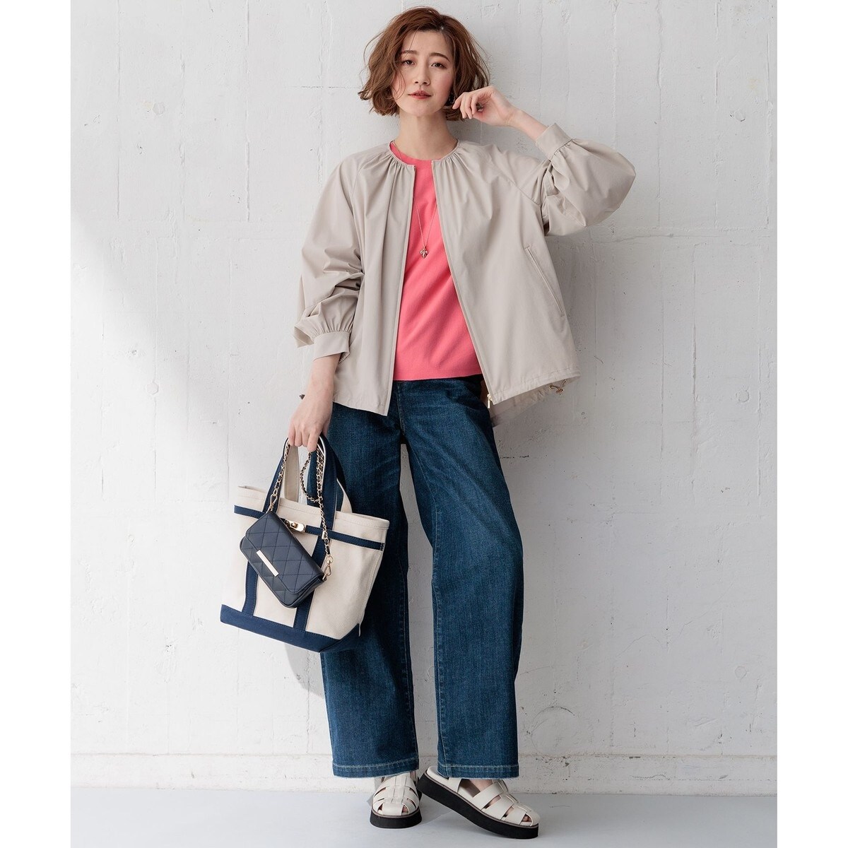 洗える/撥水加工】ナイロン2WAYストレッチ ブルゾン | 23区(23KU