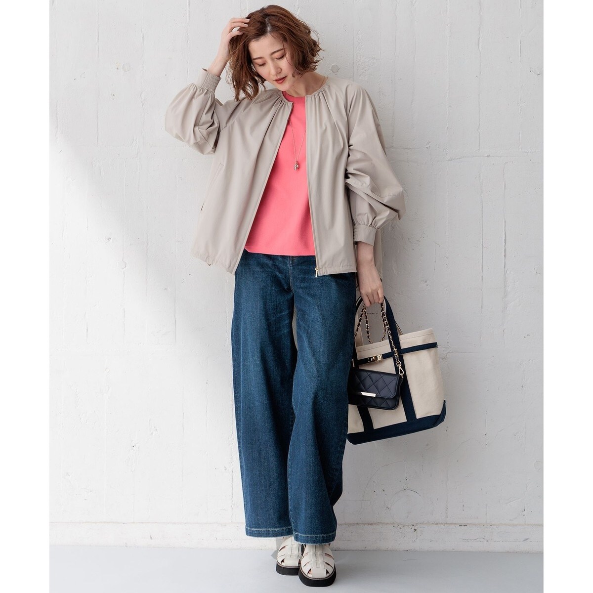 洗える/撥水加工】ナイロン2WAYストレッチ ブルゾン | 23区(23KU