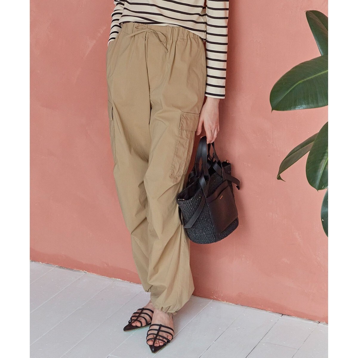 専用　23区　ミリタリーストレッチタフタ カーゴパンツ　44 23区｜【SLOW/好評につき新色追加】ミリタリーストレッチタフタ