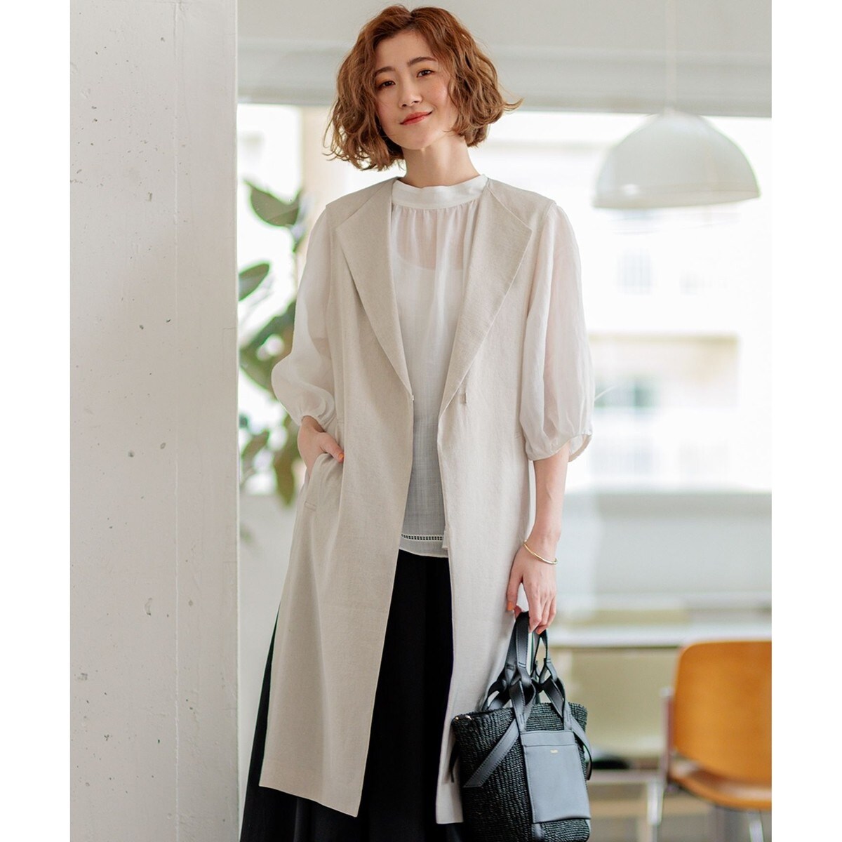 23区　ストレッチブルゾン 23区｜【洗える/撥水加工】ナイロン2WAYストレッチ ブルゾン
