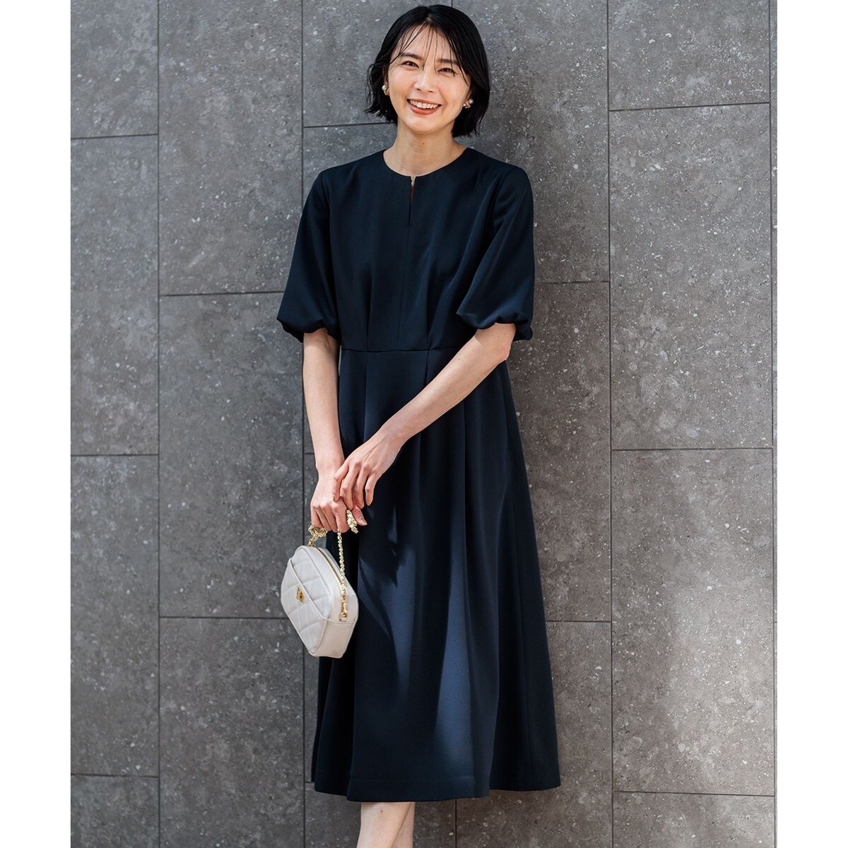 洗える】エフォートレスダブルクロス バルーンスリーブ