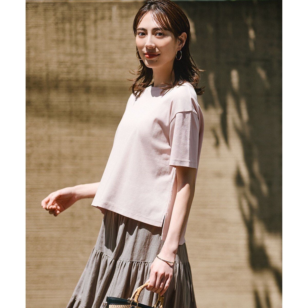GLOW8月号掲載/接触冷感】半袖 クロップド IT TEE | 23区(23KU