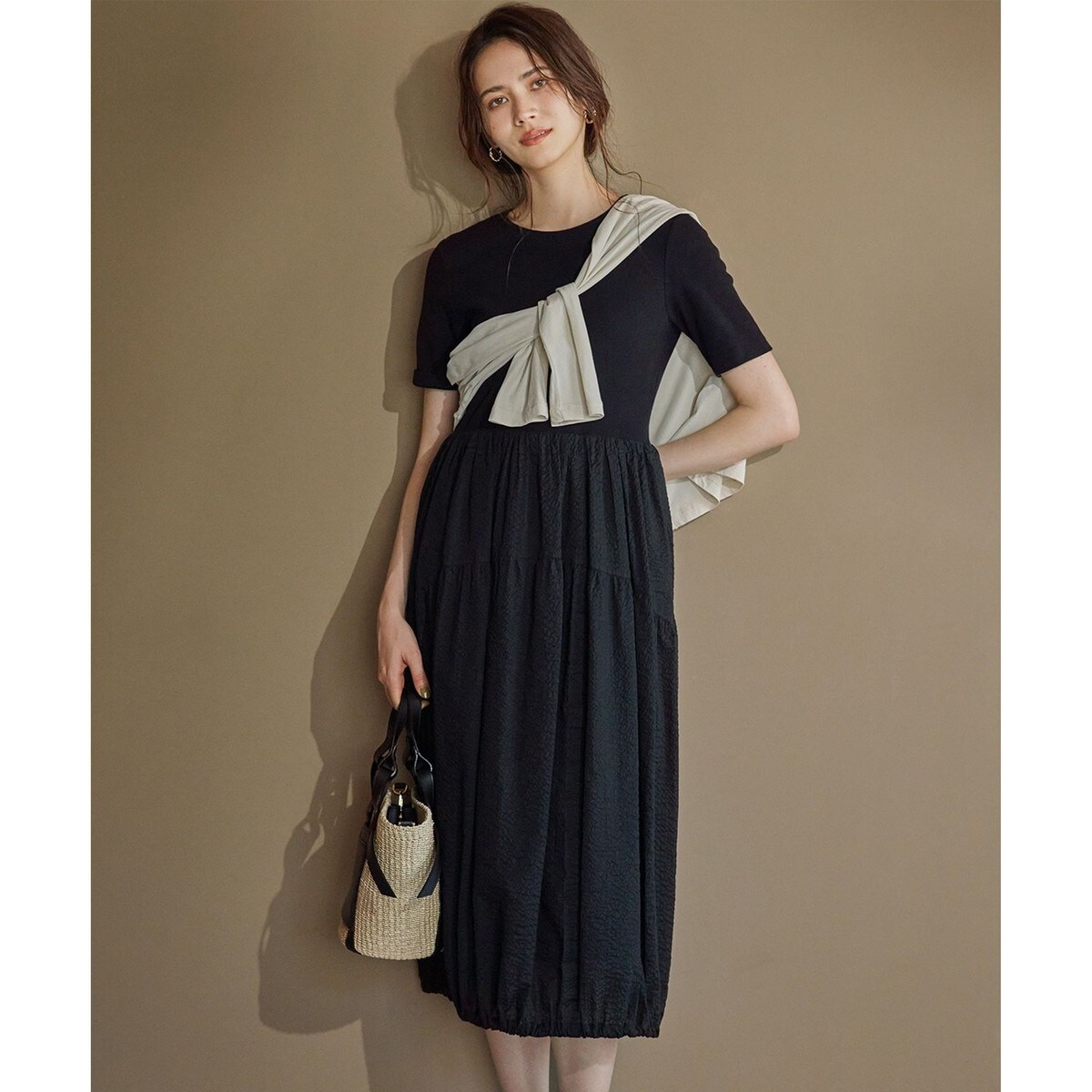 【美品】23区SLOW ロングシャツワンピース SLOW/一部店舗限定】ブライトリネン シャツ ワンピース | 23区
