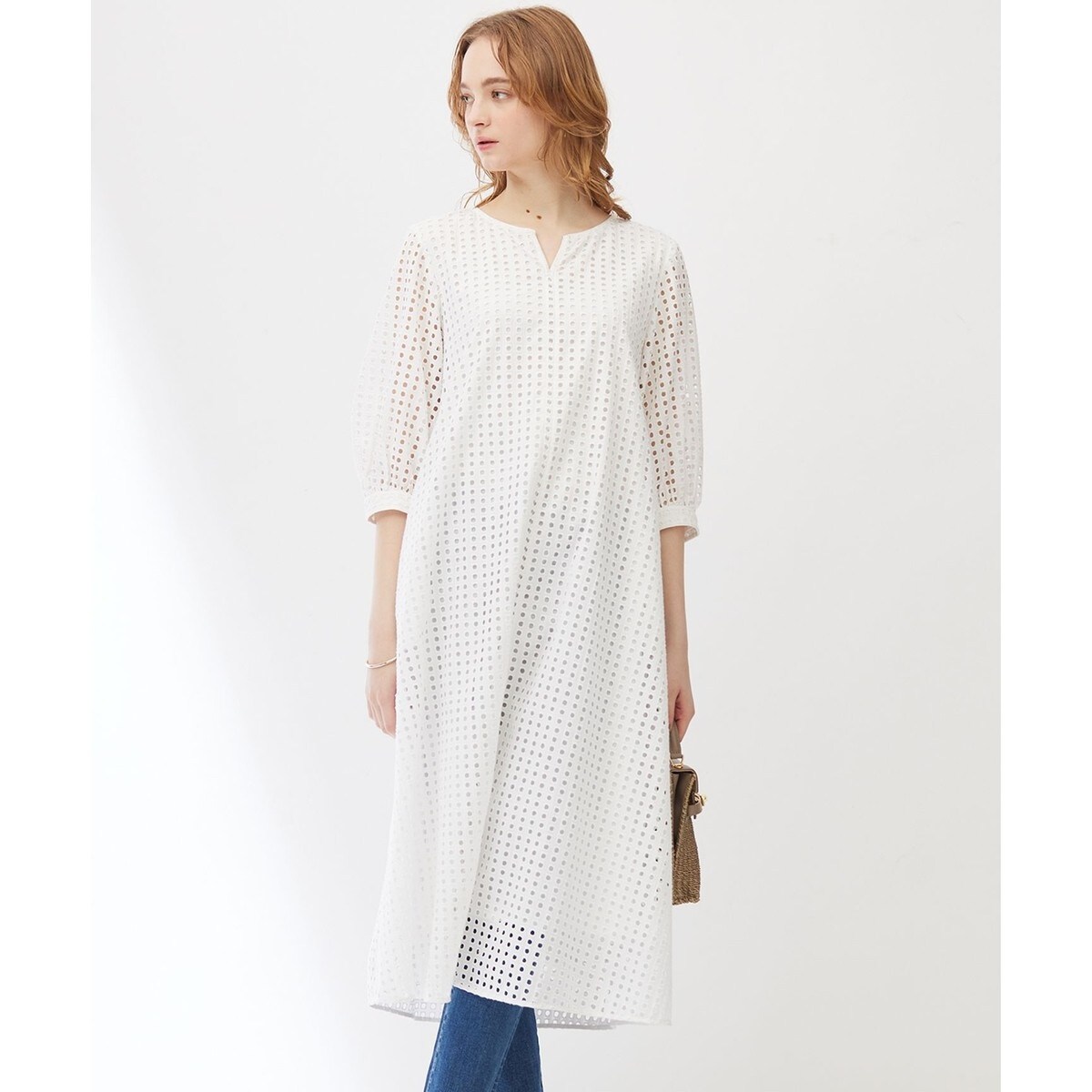 DEICY アイレットレースノースリニット アイレットレースノースリニット