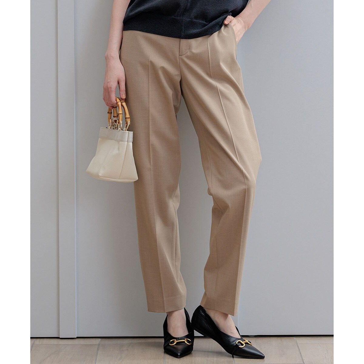 コットンナイロンストレッチコクーンパンツ | スーパーハッカ(SUPER