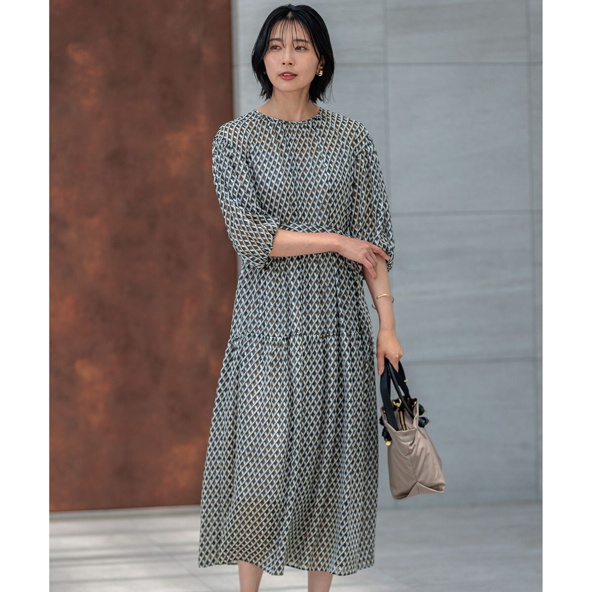 イタリア　高級生地　コットン100%   スカート　ワンピース　ヴィンテージ ☆イタリア 高級生地 コットン100% スカート ワンピース ヴィンテージ