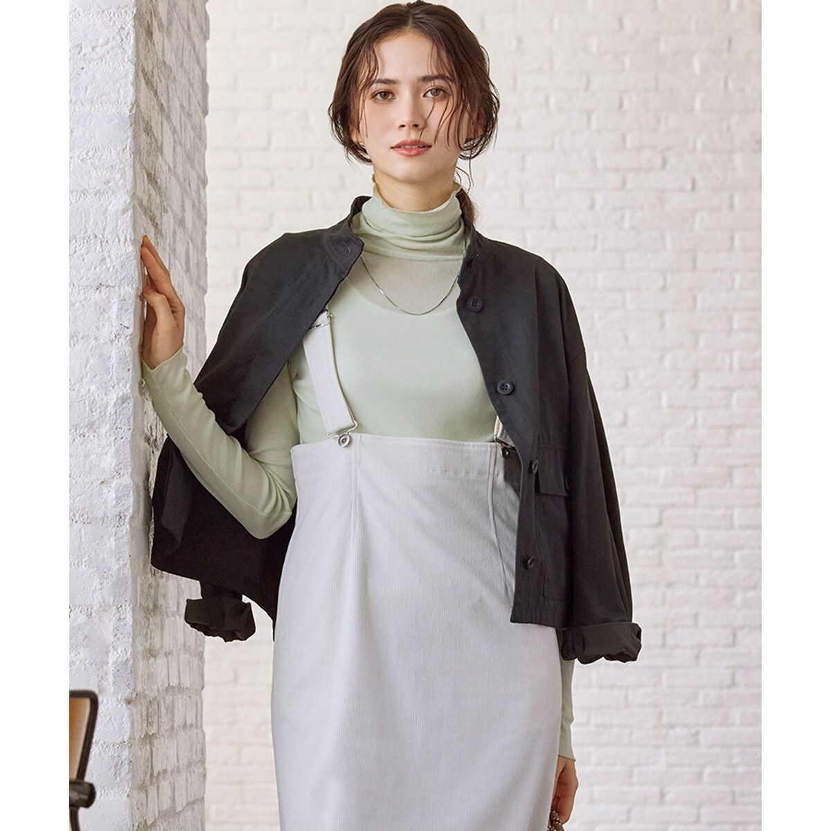 洗える】カシミヤブレンド ジップアップ ニットブルゾン | 23区