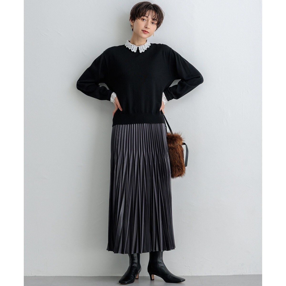 洗える】エンブロイダリーニット | 23区(23KU) | マルイウェブチャネル