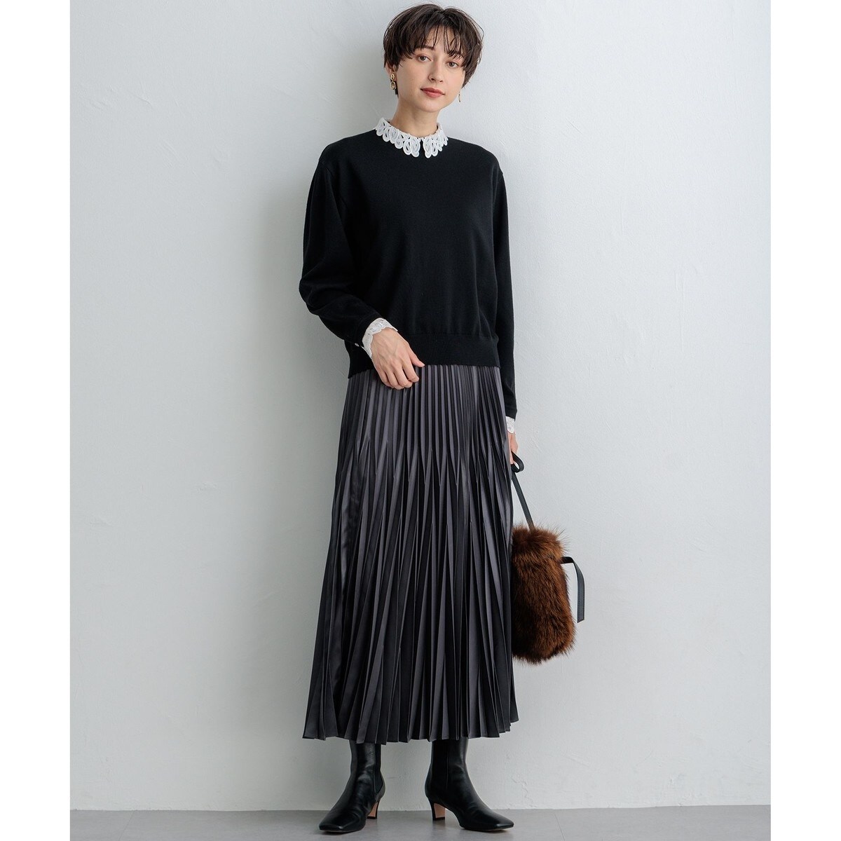 洗える】エンブロイダリーニット | 23区(23KU) | マルイウェブチャネル