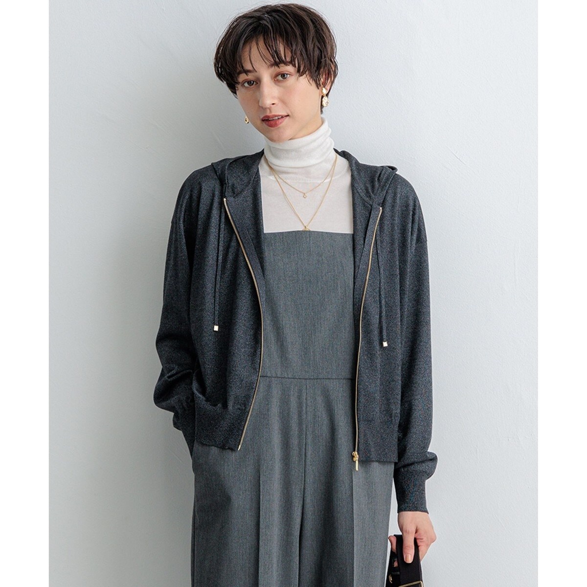 スコットクラブ SCOTCLUB 刺繍ロゴボンディングロゴパーカー