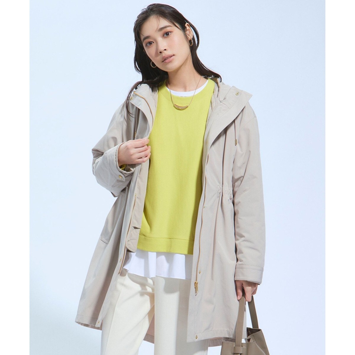 【美品】グレースコンチネンタル　ライナー付レースモッズコート　サイズ36 美品】グレースコンチネンタル ライナー付レースモッズコート