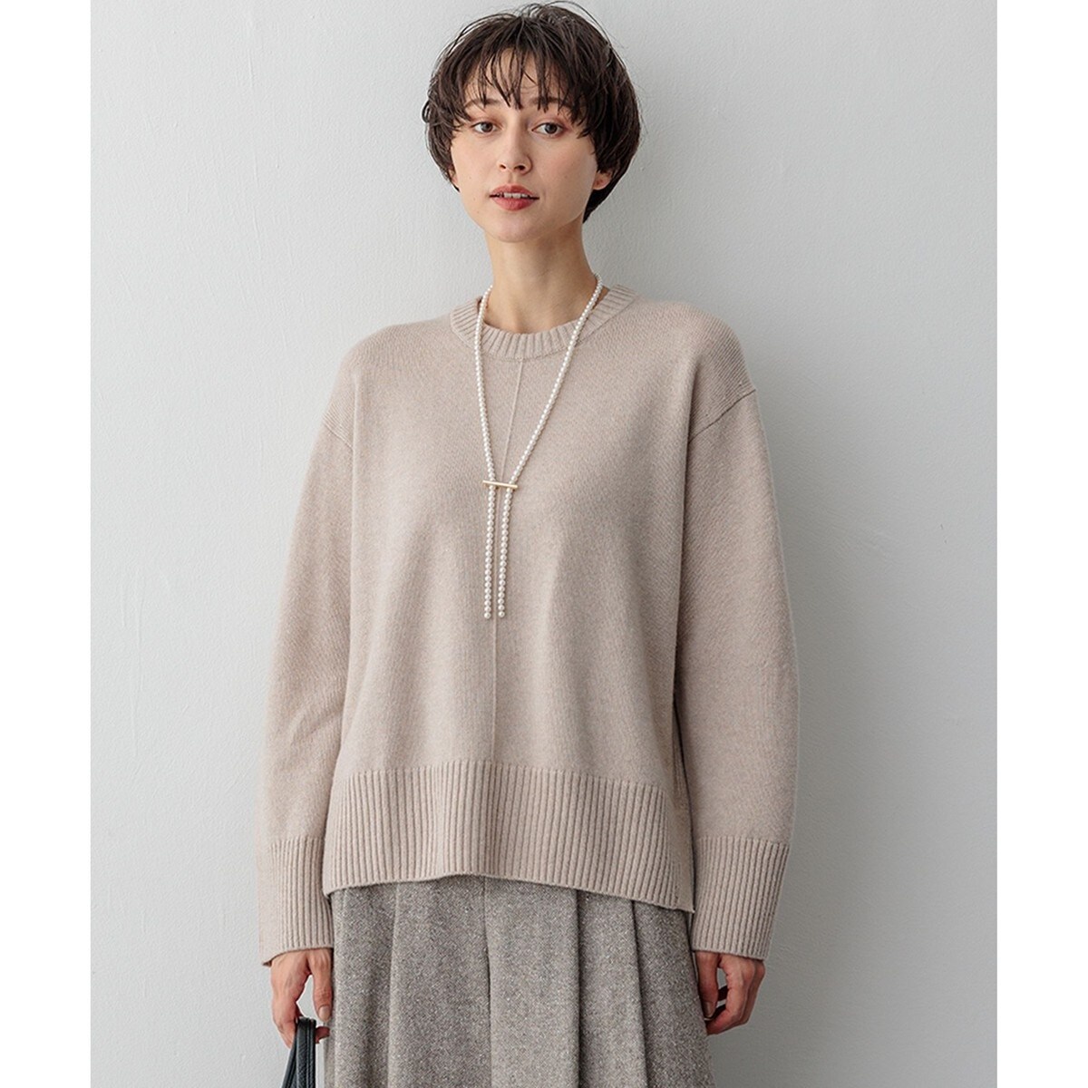 洗える】カシミヤブレンド クルーネック ニット | 23区(23KU) | マルイ