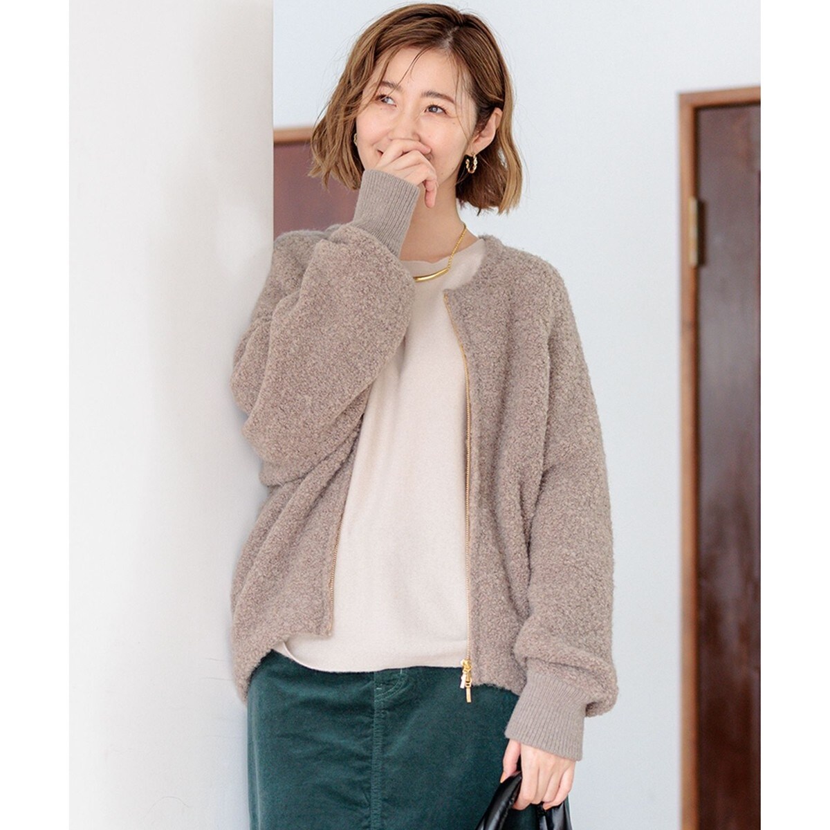 杏さん着用/Oggi11月号掲載/セットアップ対応】TWマットクロス