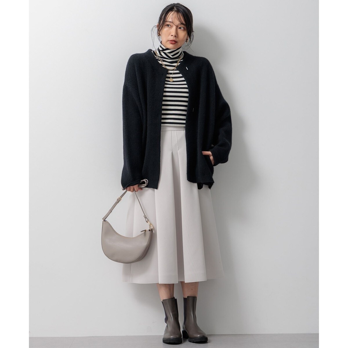 洗える】ネオプレーンジャージー タック スカート | 23区(23KU