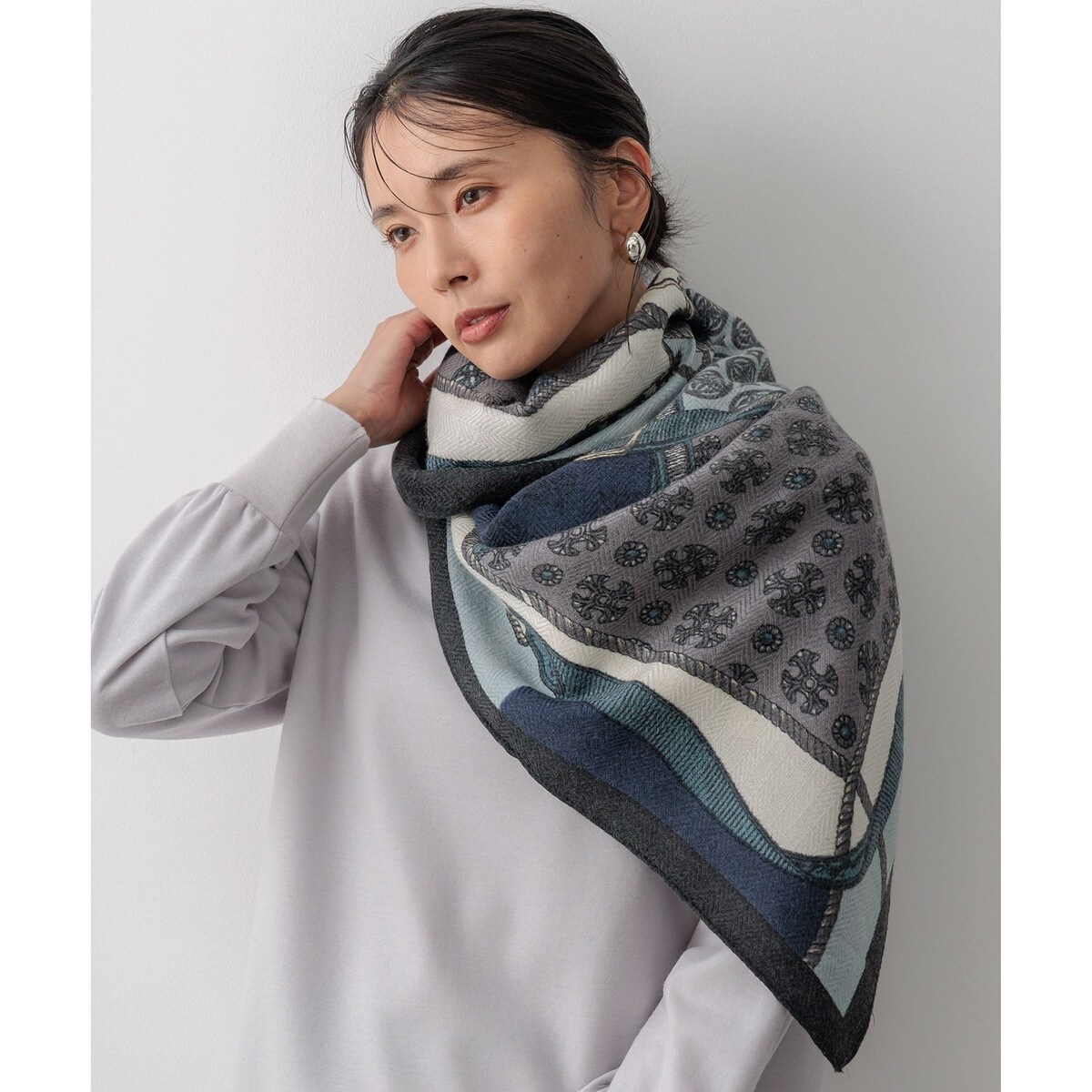 manipuri マルチパターン ストール