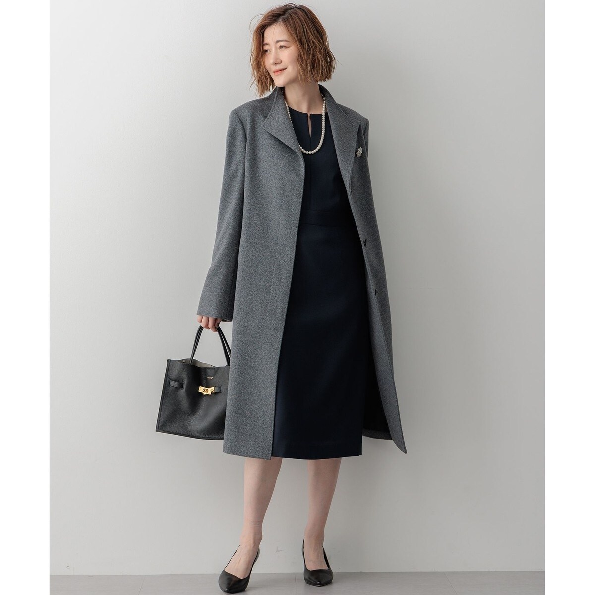 ウールカシミヤビーバー スタンドカラー コート | 23区(23KU) | マルイ