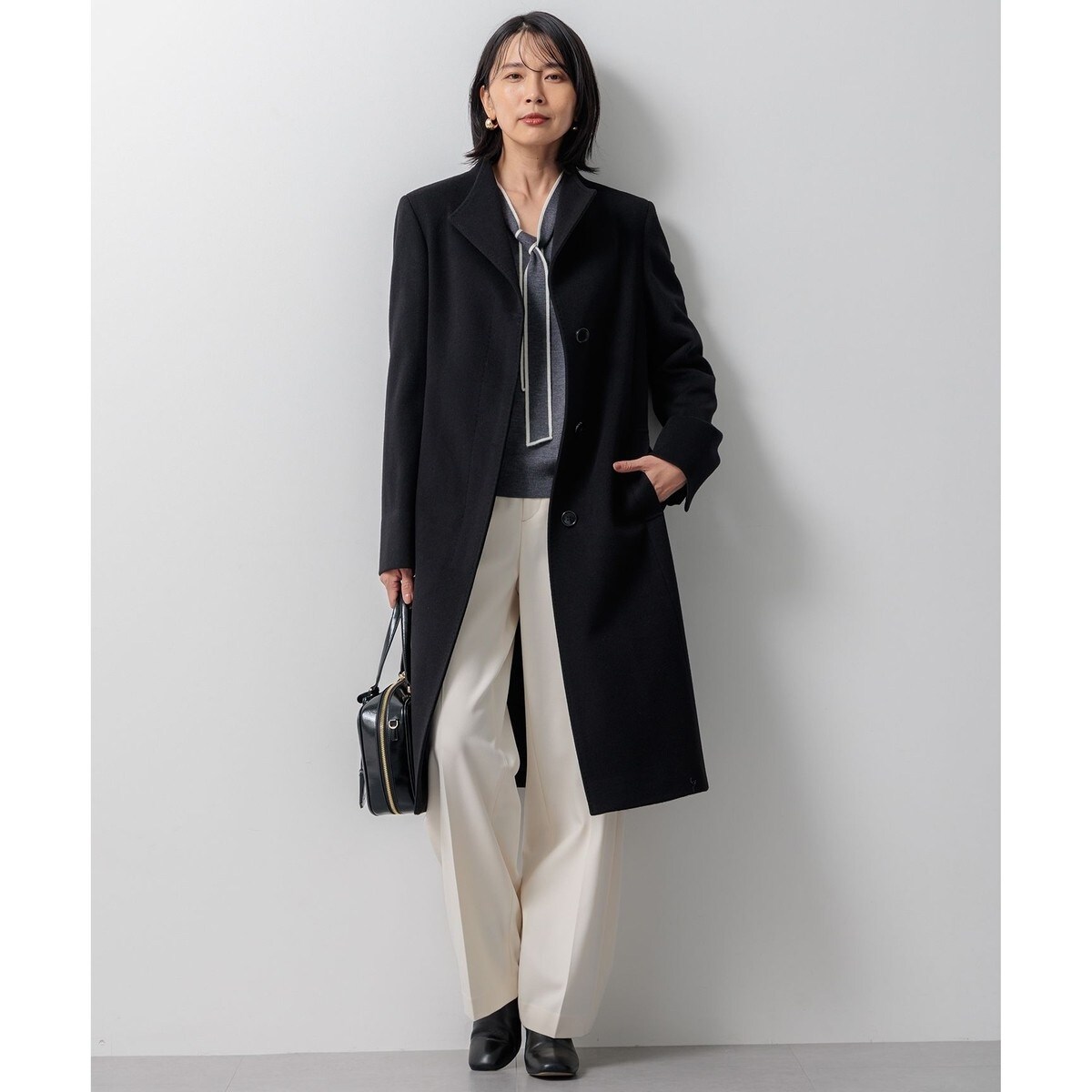 ウールカシミヤビーバー スタンドカラー コート | 23区(23KU) | マルイ