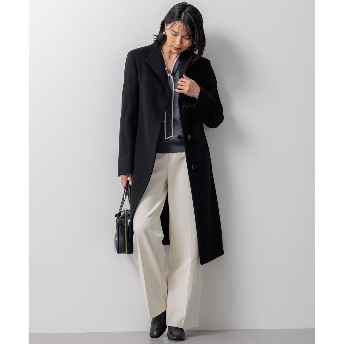 ウールカシミヤビーバー スタンドカラー コート | 23区(23KU) | マルイ