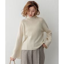 【洗える】ラメウール ハイネック ニット | 23区(23KU)