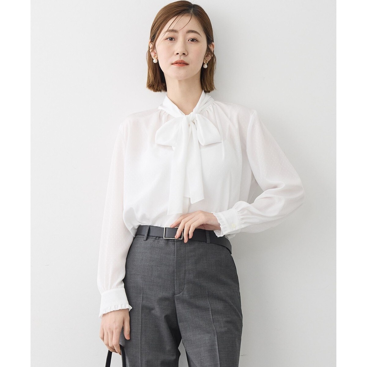 新品未使用【23SS】allureville アルアバイル ドットフリルブラウス allureville allureville(アルアバイル) フリル ネック ドット