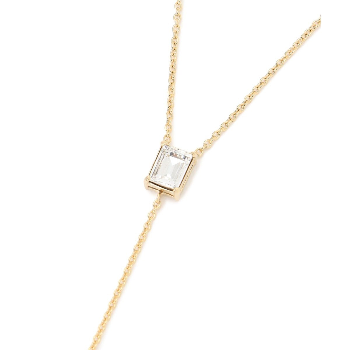 ラインストーン ラリエット ネックレス