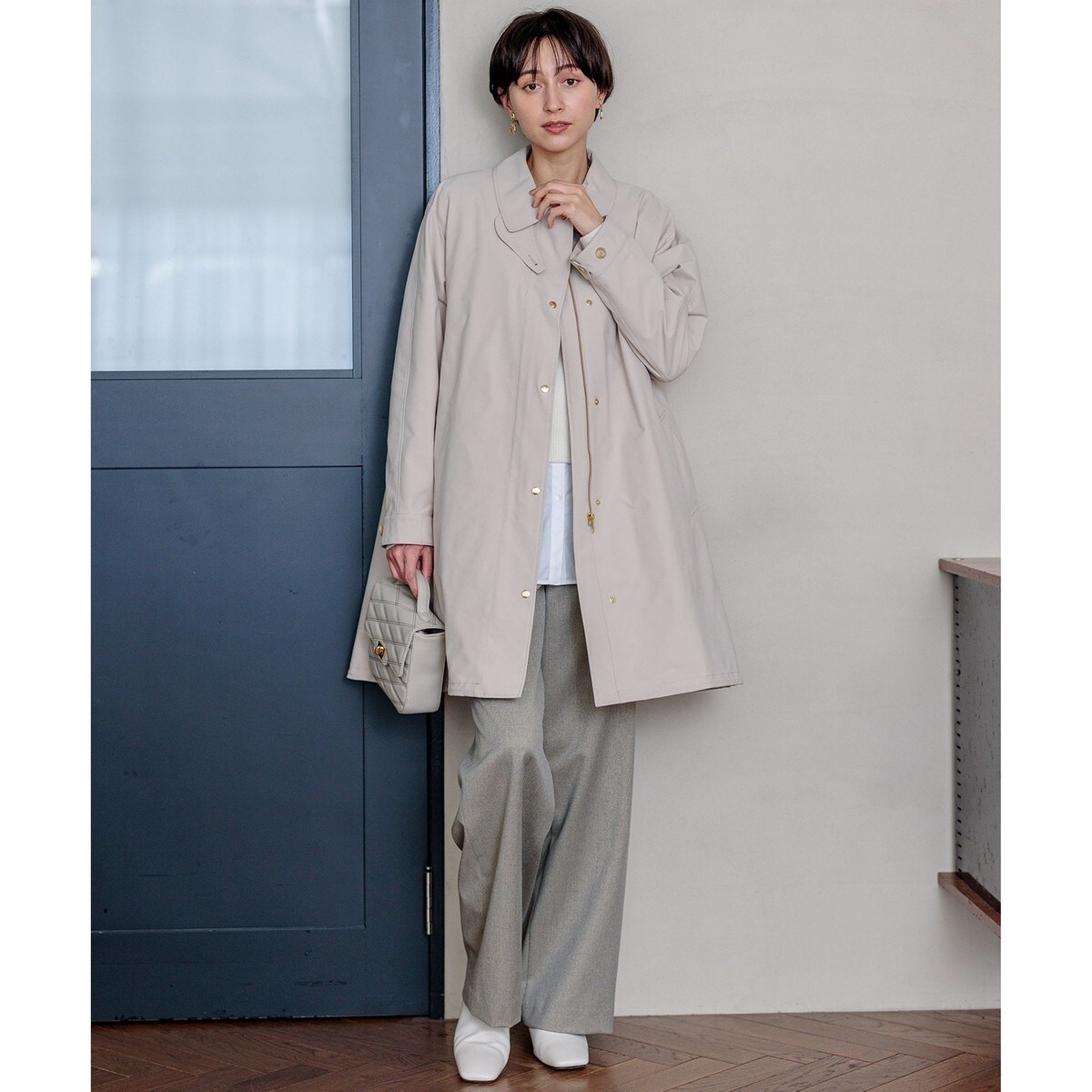 撥水加工/洗える】中綿ベストライナー付き マルチウェイアウター | 23