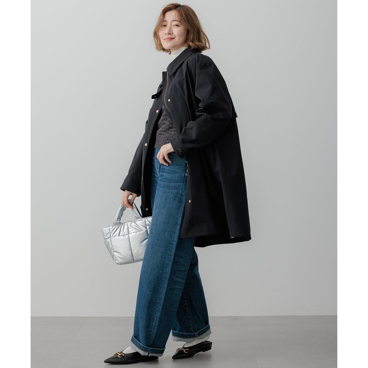 撥水加工/洗える】中綿ベストライナー付き マルチウェイアウター | 23