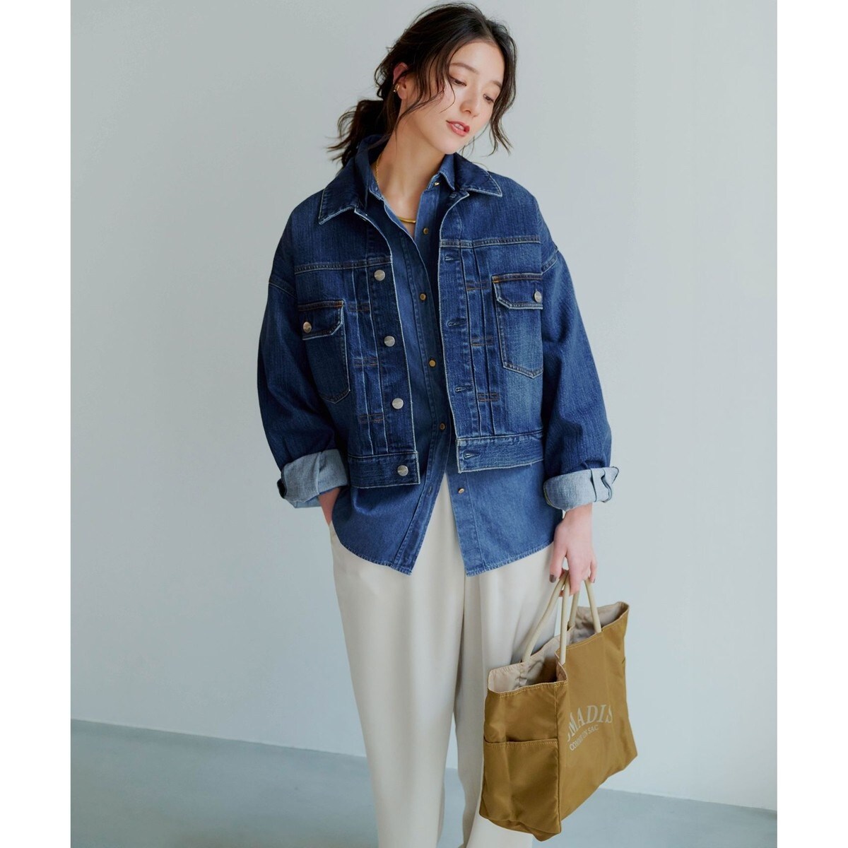 23区DENIM デニムジャケット　ダルブルー系 38 RED CARD TOKYO×23区】デニム ジャケット （Gジャン・デニム