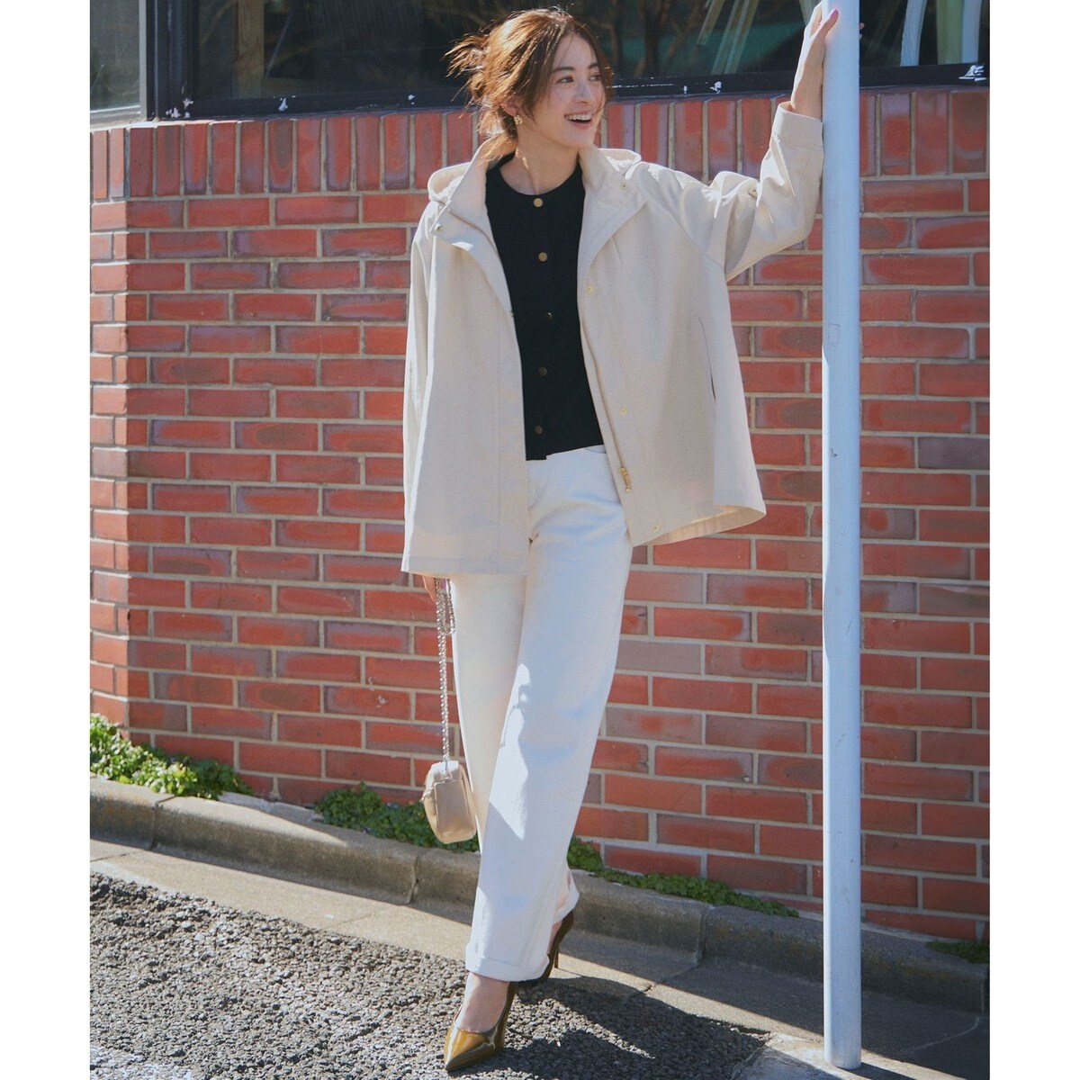 VERY3月号掲載/撥水加工】ライトツイル フーディーアウター | 23区