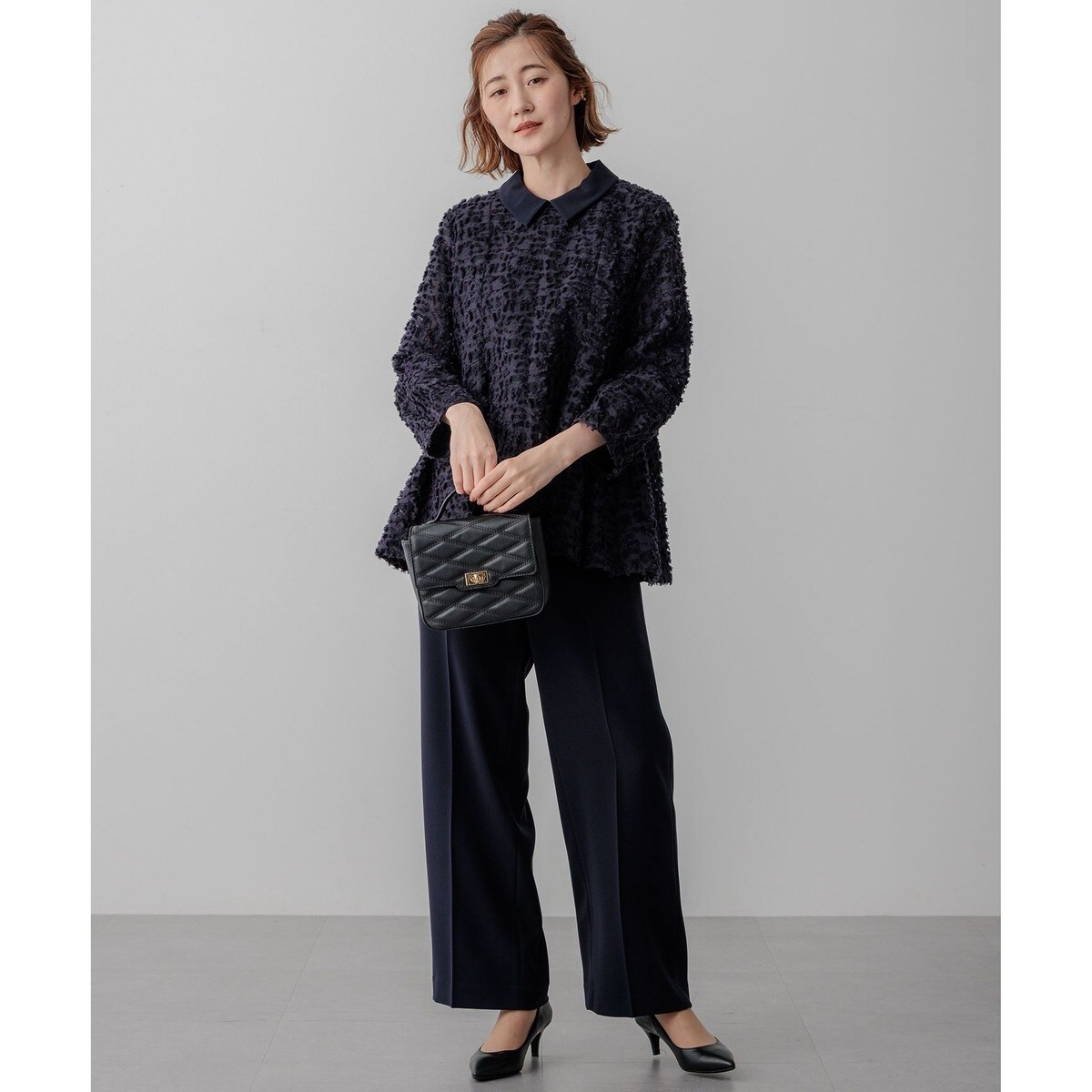 VERYコラボ】ボタニカル カットジャカード ブラウス | 23区(23KU