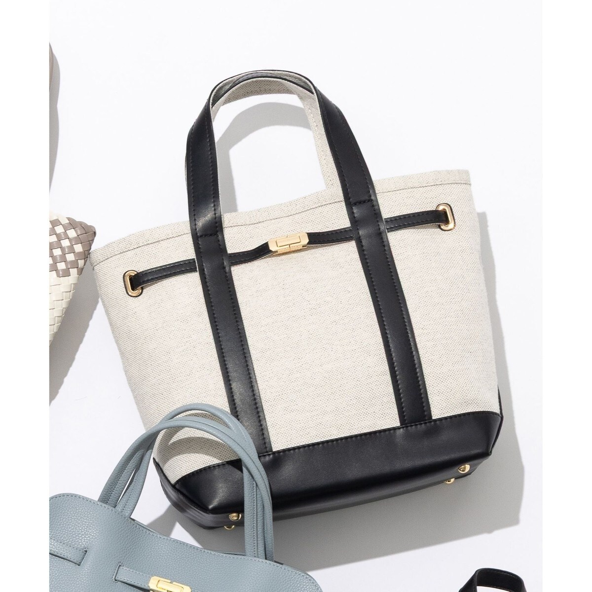 23区　トートバッグ　黒　レザー【CLASSY.6月号掲載/Oggi4月号掲載】 ニジュウサンク 23区 【CLASSY.6月号掲載/Oggi4月号掲載】レザー