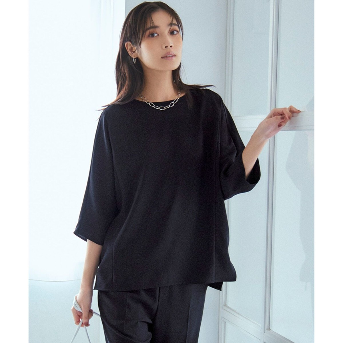 洗える】ハイエンド フレアスリーブ Tシャツ | 23区(23KU