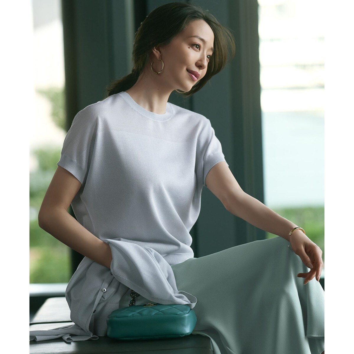 洗える】シャイニーシアー ドルマン ニット | 23区(23KU) | マルイ