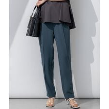 【Oggi7月号掲載/吸水速乾/接触冷感/UVカット】ストレッチジョーゼット テーパード パンツ