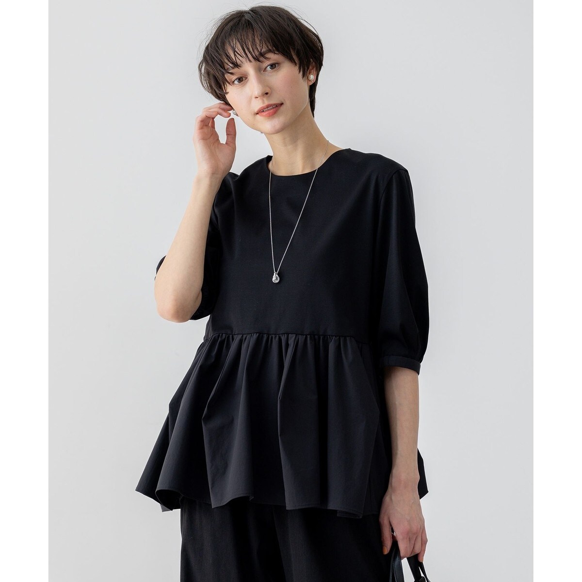 23区今季新品【洗える】ジョーゼットフリル カットソー　ブラウス 洗える】ジョーゼットフリル カットソー | 23区(23KU) | マルイ