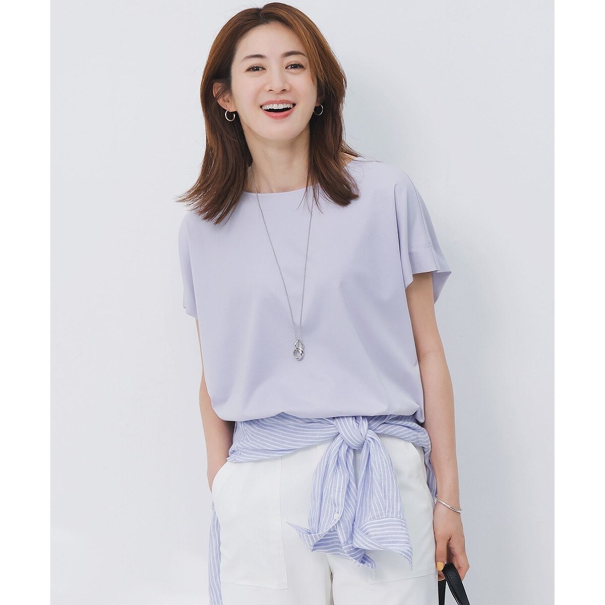 ニジュウサンク 23区 【洗える】Le collage ロゴロンTEE