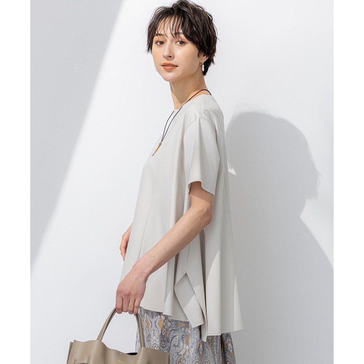 INSCRIRE /アンスクリア】Print Tight Fit Tee：Tシャツ