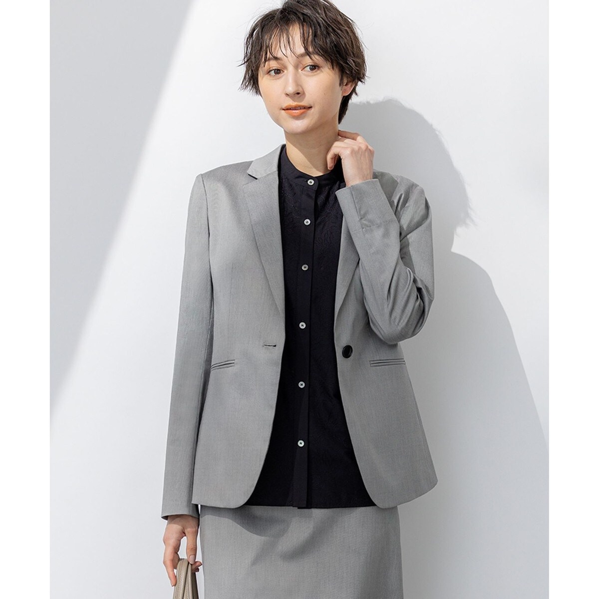 23区 - 美品 23区 テーラードジャケット ネイビー 紺 薄手 春 夏