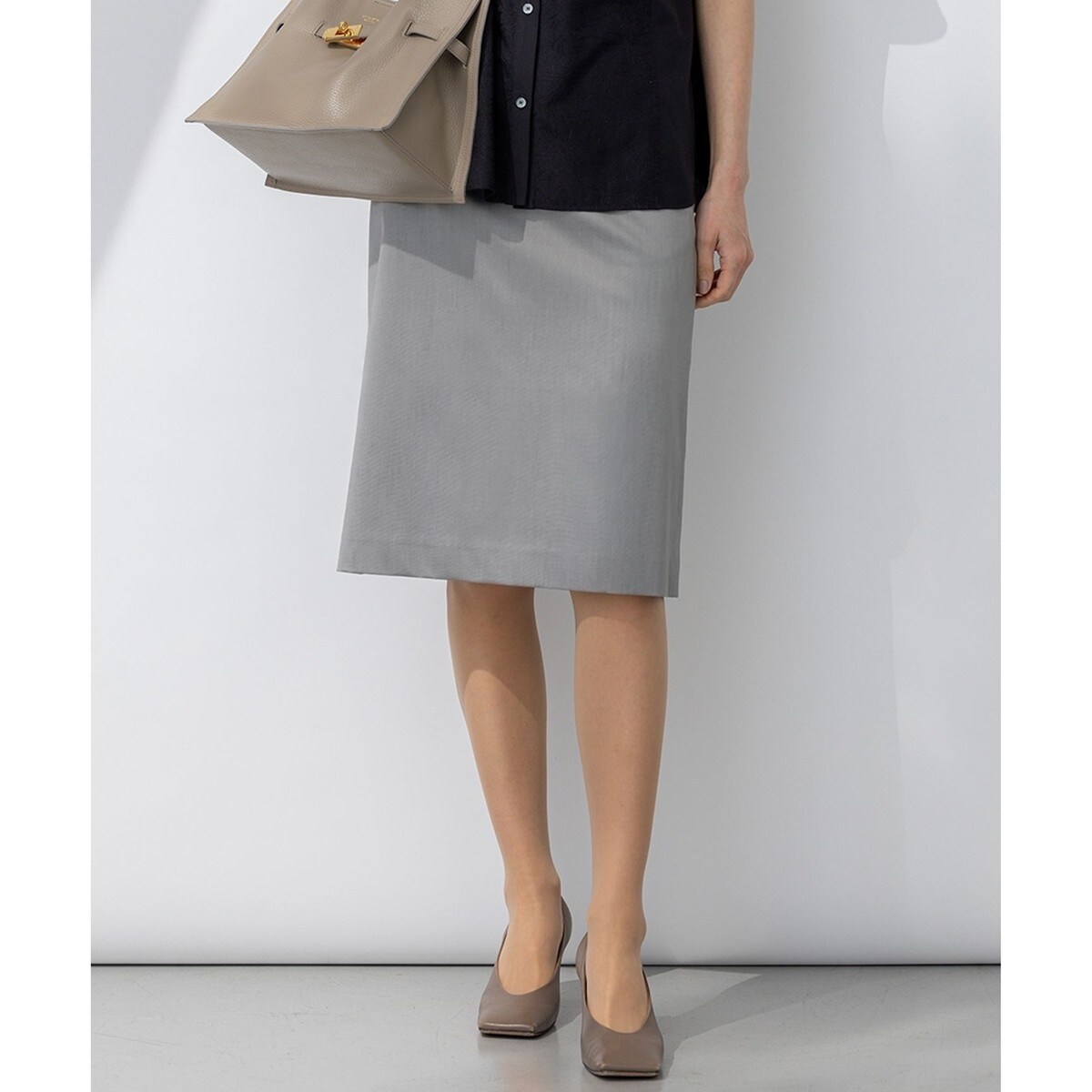 セットアップ対応】シャインツイードストレッチ スカート | 23区