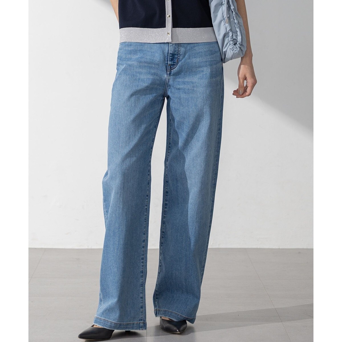 Oggi4月号掲載/洗える】23区DENIM ライトダンガリー ワイド