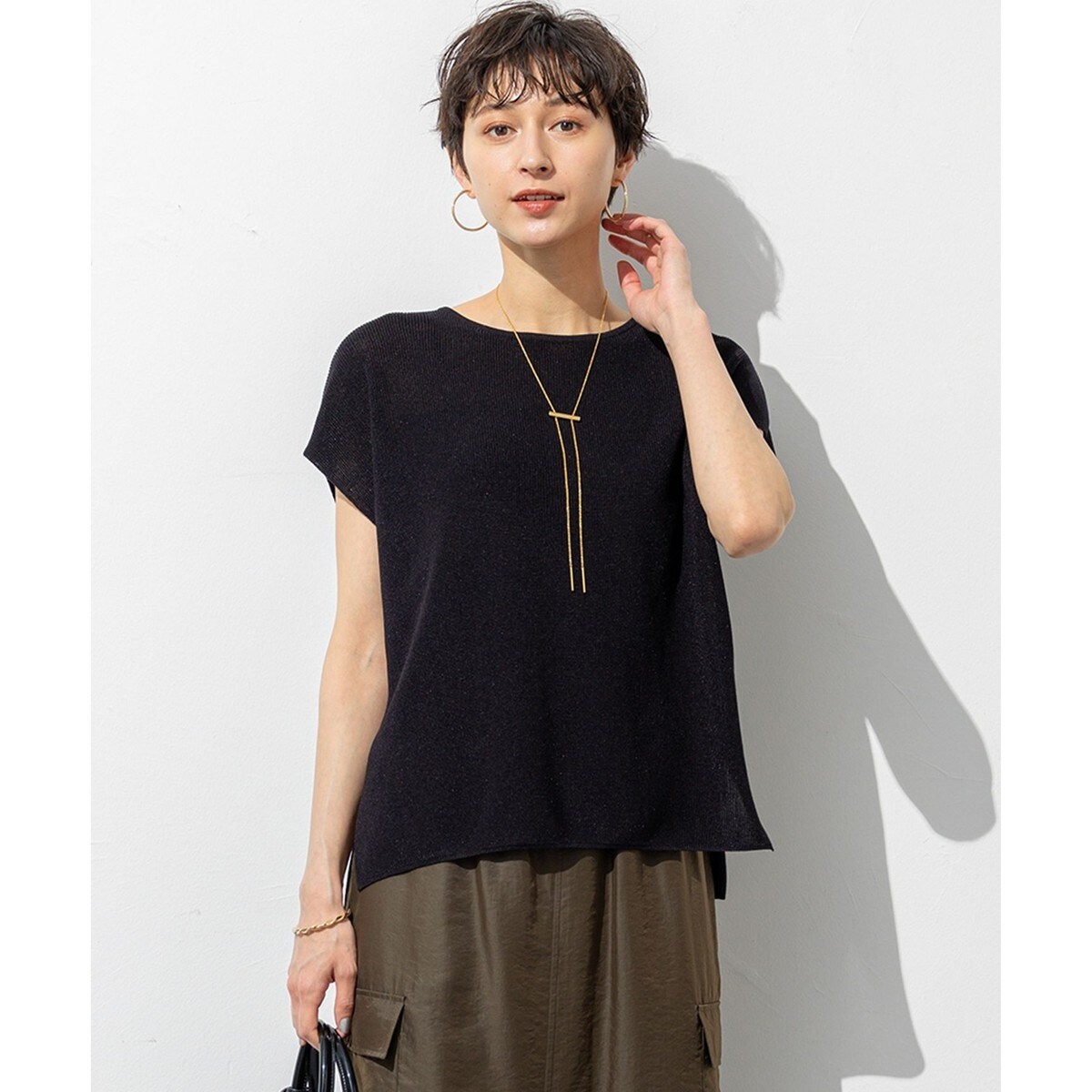 洗える】シャイニーシアー ドルマン ニット | 23区(23KU) | マルイ