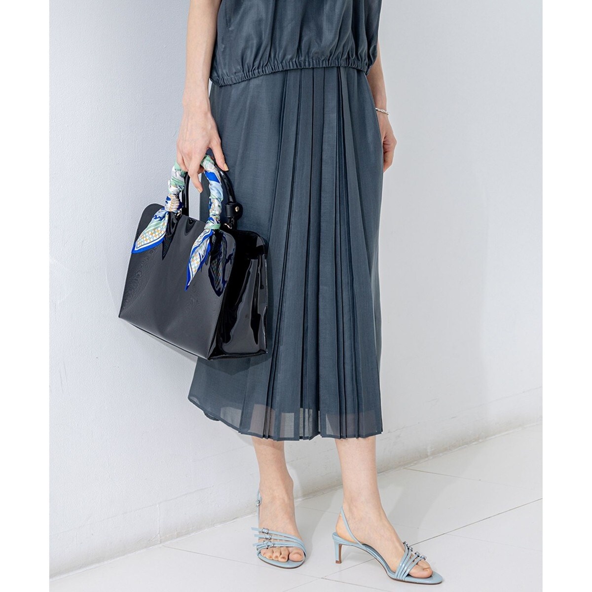 ユーカリ刺繍タックキュロットスカート | ノップドゥノッド(nop de nod