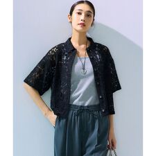 SLOW/一部店舗限定】好評につき追加生産！モチーフレース シャツ | 23
