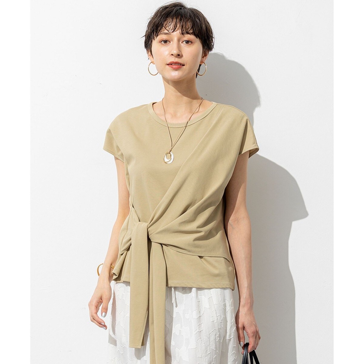 SLOW/一部店舗限定】シースルートリコット シアー Tシャツ | 23